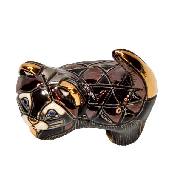 Artesania Rinconada Black Kitten 1715 Rinca Babies Platinum Gold Animalcore - Picture 7 of 12